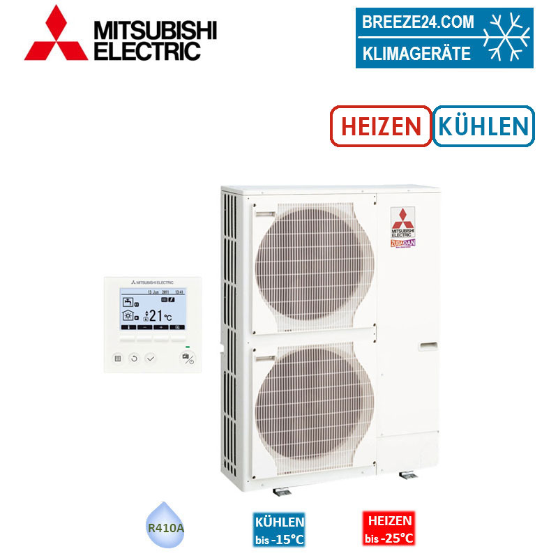Mitsubishi Electric Zubadan PUHZ-SHW140YHA 14,0 kW Wärmepumpe Heizen + Kühlen R410A