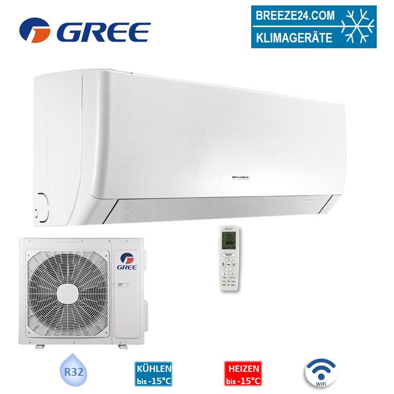 GREE Set GWH-09-AGA-I + GWH-09-AGA-0 Wandgerät Solid 2,5 kW R32 Klimaanlage