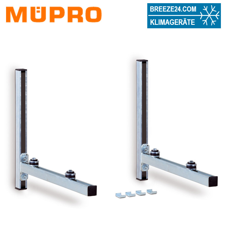 Müpro MPC-Konsolenset mit Schalldämmung, Länge: 800 mm Belastung bis zu 120 kg 2er Set
