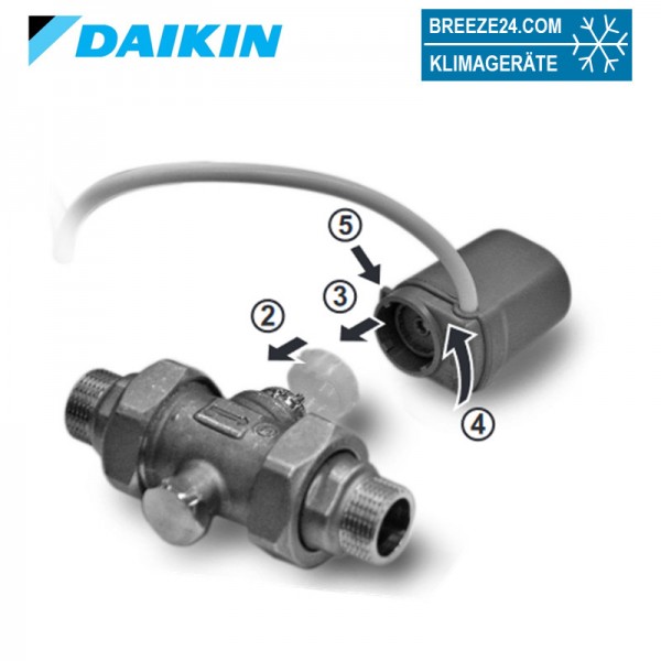 Daikin EKMV2C09B 2-Wege-Ventil-Kit für Daikin Kaltwasser-Deckenkassetten