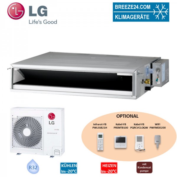LG Set Kanalgerät niedrige Pressung 6,8 kW - CL24F N30 + UUC1 U40 R32 Klimaanlage