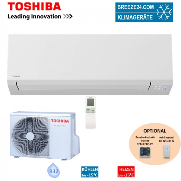 Toshiba Set Wandgerät Shorai Edge 6,1 kW - RAS-B22J2KVSG-E + RAS-22J2AVSG-E R32 Klimaanlage