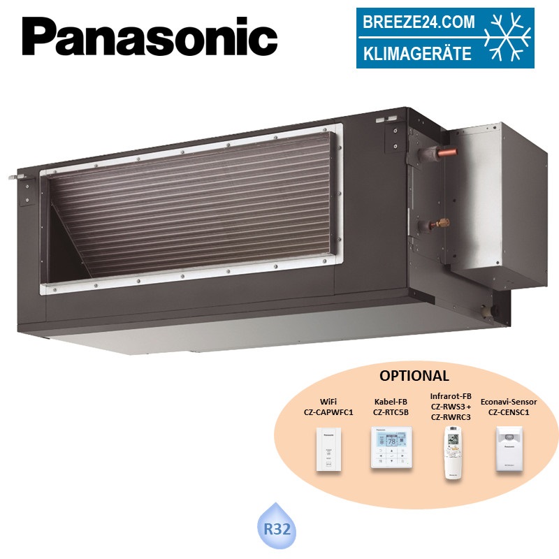 Panasonic Kanalgerät 23,2 kW - S-250PE3E5B mit hoher statischer Pressung R32