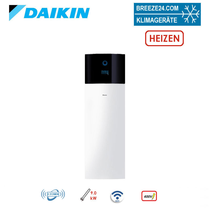 Daikin Altherma 4 EPVZ10S18A9W Hydromodul/Speicher Heizstab 9.0 kW | 180 L | Heizen | BiZone | 400 V