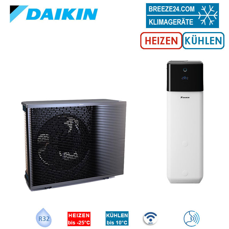 Daikin Altherma 3 R MT ECH2O ERRA10EW1 + ELSX12P30E Hydromodul mit Speicher 300L | 10.0 kW | WiFi