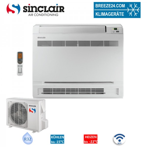 Sinclair Set Truhengerät ASP-12BI + Außengerät 3,5 kW R32 Klimaanlage