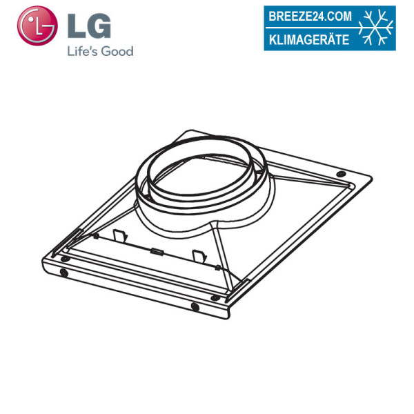 LG PHDCLA0.ELGBEEU Luftkanal Anschlusskit für Modell WH 2xS für Ansaug und Ausblas