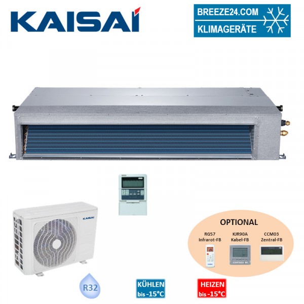 Kaisai Set Kanalgerät 7,0 kW - KTI-24HWG32X + KOX430-24HFN32X R32 Klimaanlage