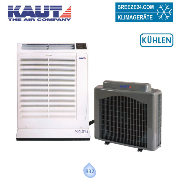 KAUT K4000 Mobiles Inverter-Split-Klimagerät 3,7 kW R32 für einen Raum mit 50 - 55 m²