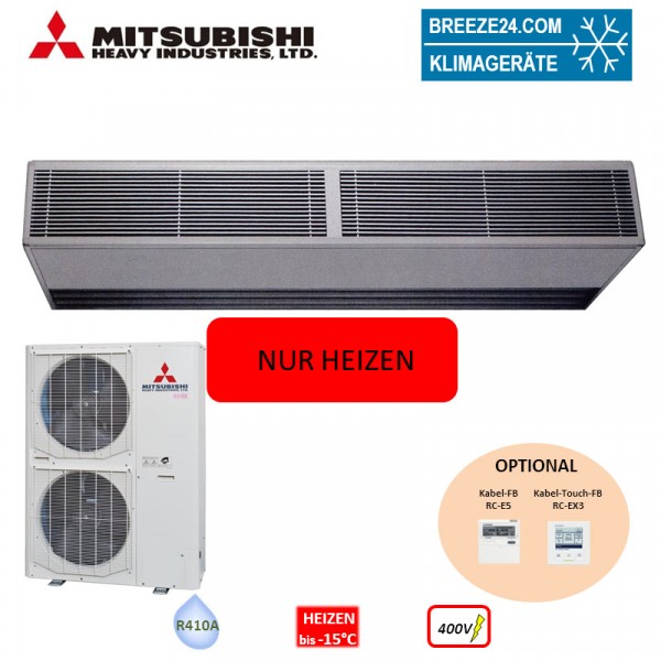 Mitsubishi Heavy Set 19,0 kW Türluftschleier (Nur Heizen) FDSZ2003HV + FDC200VSA 400V R410A