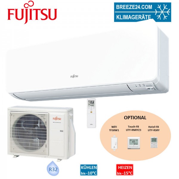 Fujitsu Set Wandgerät Deluxe eco 3,4 kW - ASYG12KGTB + AOYG12KGCA R32 Klimaanlage