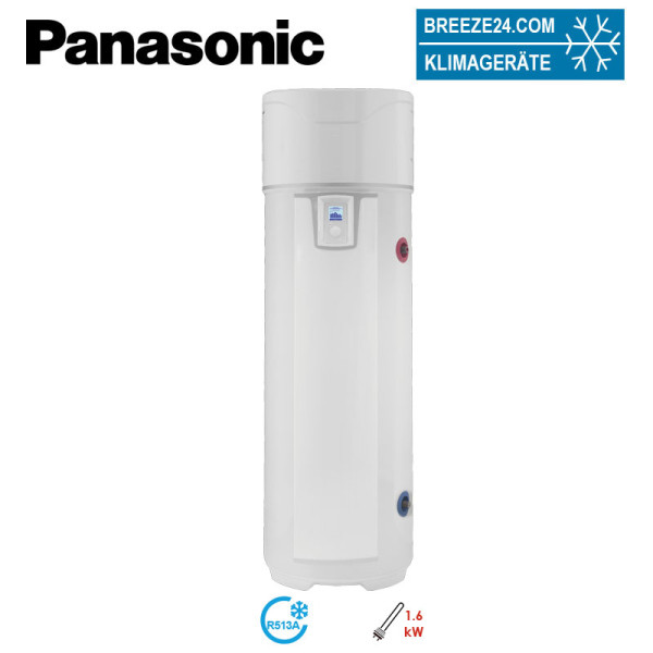 Panasonic PAW-DHW270F Brauchwasser-Wärmepumpe bodenstehend 270 Liter Speicher | Heizstab 1.6 kW