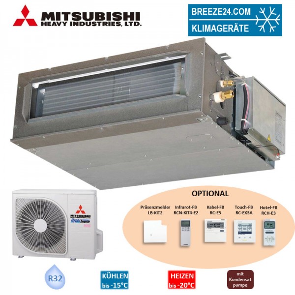 Mitsubishi Heavy Set Kanalgerät 5,0 kW - FDUM50VH + SRC50ZSX-W2 R32 Klimaanlage
