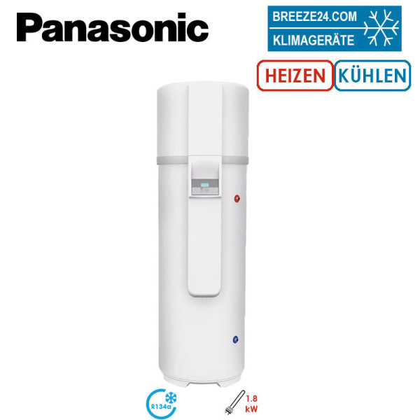 Panasonic PAW-DHW250C1F Brauchwasser-Wärmepumpe 250 L Speicher | 2 Wärmetauscher | Heizstab 1.8 kW