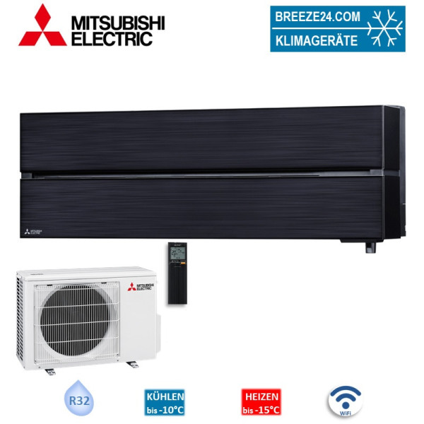 Mitsubishi Electric Set Wandgerät Diamond WiFi 6,1 kW - MSZ-LN60VG2B + MUZ-LN60VG2 60 - 65 m² | R32
