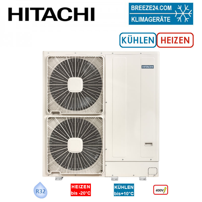 Hitachi Yutaki M RASM-7R1E Monoblock Wärmepumpe zum Heizen / Kühlen / Brauchwasserbereitung 400 Volt