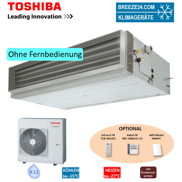 Toshiba Set RAV-HM801BTP-E + RAV-GP801ATW-E Kanalgerät 7,1 kW R32 Klimaanlage