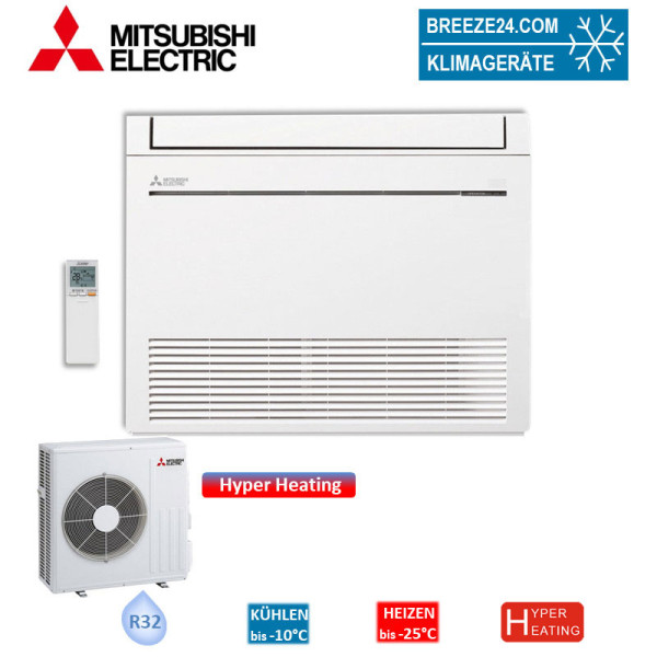 Mitsubishi Electric Set Truhengerät MFZ-KW60VG + MUFZ-KW60VGHZ Hyper Heating 6,1 kW R32 Klimaanlage