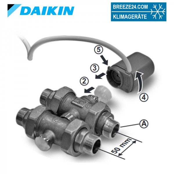 Daikin EKMV3C09B 3-Wege-Ventil-Kit für Daikin Kaltwasser-Deckenkassetten