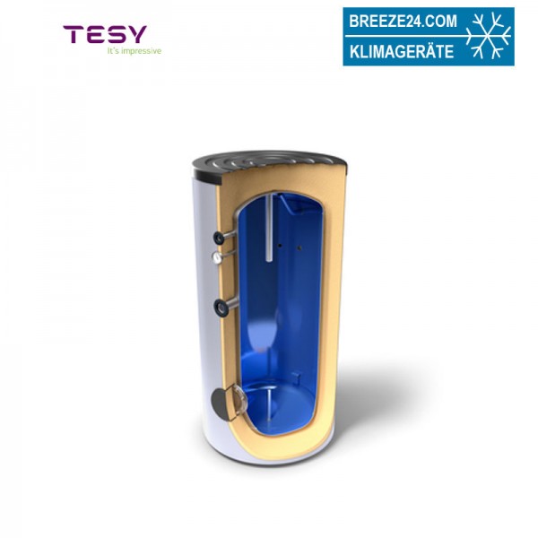 TESY EV12S 300 75 A PS Pufferspeicher emailliert für Solar-/Boileranlagen 300 L mit 1 Wärmetauscher
