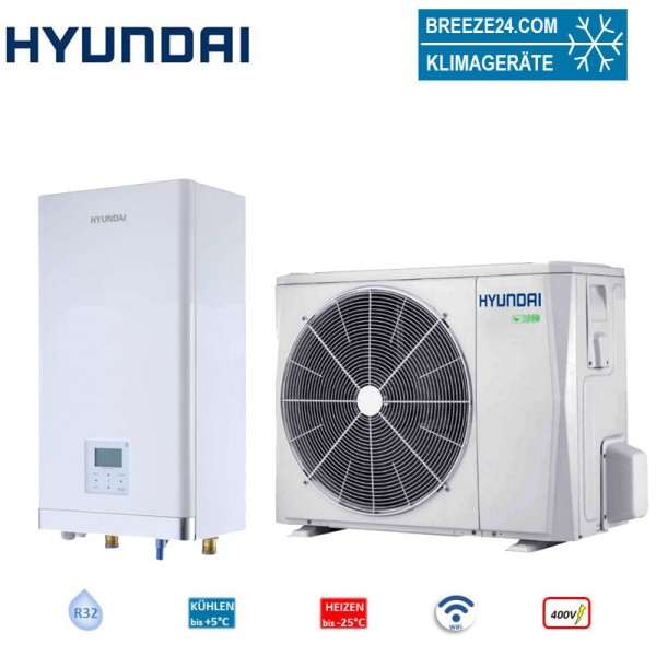 Hyundai Wärmepumpen Set Arctic HYHA-V16W/D2RN8-B + HYHB-A160/CD30GN8-B Wärmepumpe+Hydr.Modul 400 V