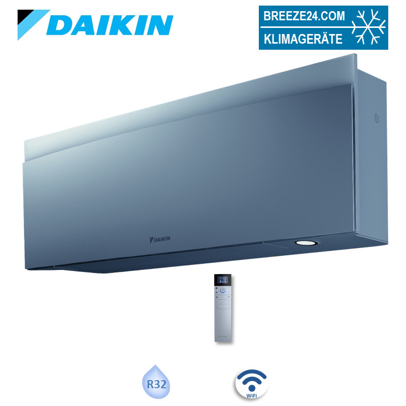 Daikin FTXJ20AS Emura WiFi Wandgerät Silber 2,0 kW | Raumgröße 20 - 25 m²