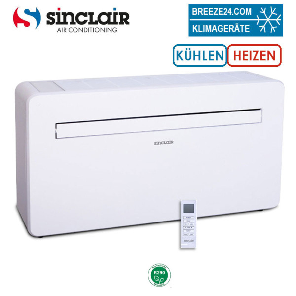 Sinclair ASM-12PI Monoblock-Klimagerät 3,5 kW Kühlen und Heizen Raumgröße 35 - 40 m² R290