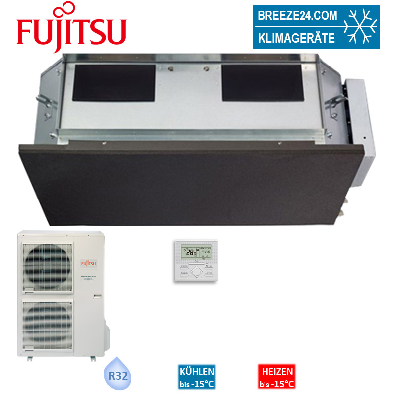 Fujitsu Set Kanalgerät eco 13,4 kW - ARXG 54KHTB + AOYG 54KBTB Hohe Pressung R32 Klimaanlage