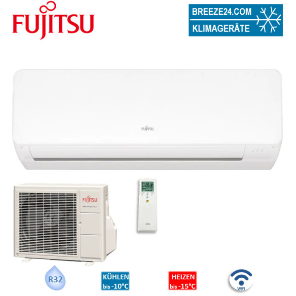 Fujitsu Set ASYG09KMCF + AOYG09KMCC Wandgerät WiFi eco 2,5 kW | Raumgröße 25 - 30 m² | R32