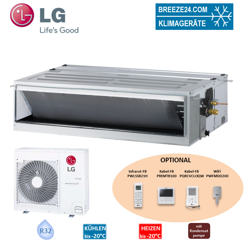 LG Set Kanalgerät mittlere Pressung 7,8 kW - UM30FH N20 + UUC1 U40 R32 Klimaanlage
