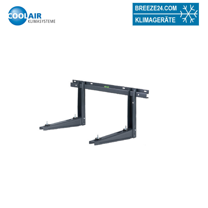Wandkonsole in schwarz Länge 465 mm | bis 140 kg für Klimaanlagen und Wärmepumpen Außengeräte WK09
