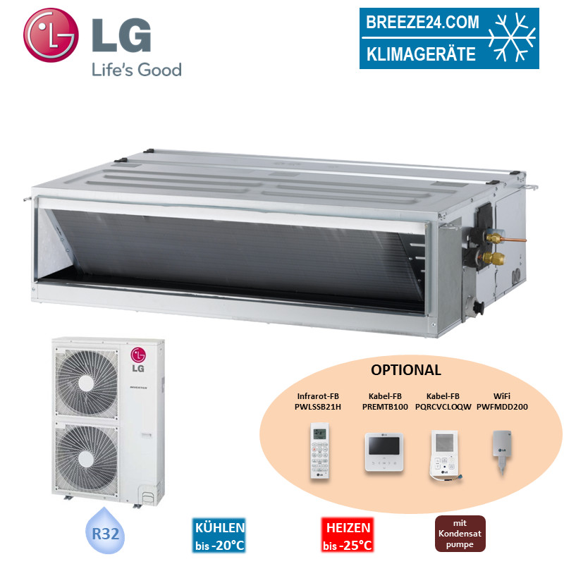LG Set Kanalgerät mittlere Pressung 9,5 kW - UM36FH N30 + UUD3 U30 R32 Klimaanlage