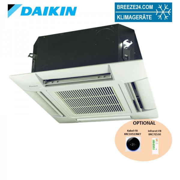 Daikin 4-Wege-Deckenkassette 2,7 kW - FWF03BT + BYFQ 60 B3 Euroraster wassergekühlt Klimaanlage