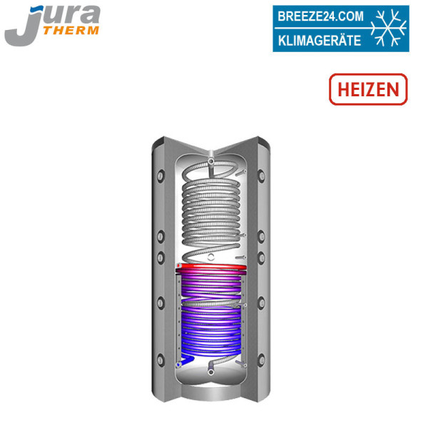 Juratherm EHS 900 - 800 L Hygiene-Schichtenkombispeicher mit Wärmetauscher für Trink+Heiszungswasser