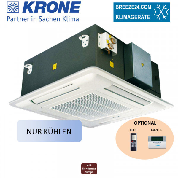Krone Kassettengerät 5,0 kW - PW-EC-051 2 Leiter-Kaltwasser mit EC-Ventilator (nur Kühlen)