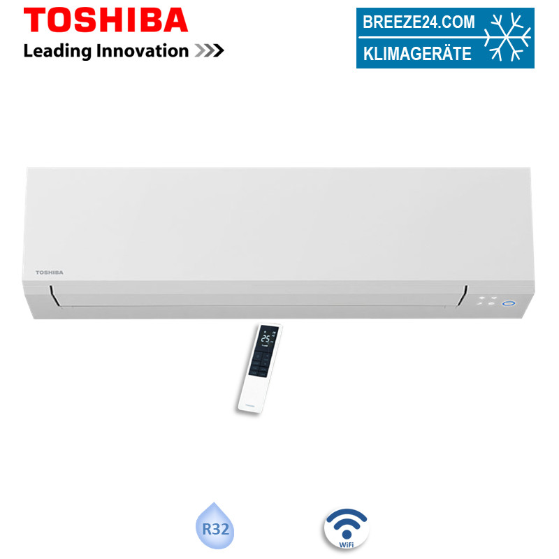 Toshiba RAS-B16G3KVSG-E Wandgerät Shorai Edge White 4,6 kW | Raumgröße 45 - 50 m² | WiFi | R32