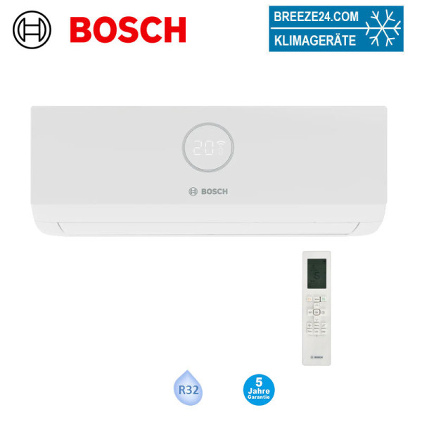 BOSCH Wandgerät Climate 3000i W 20 E | 2.0 kW | 2.3 KW | Raumgröße 20 - 25 m² | R32 nur Multi-Split