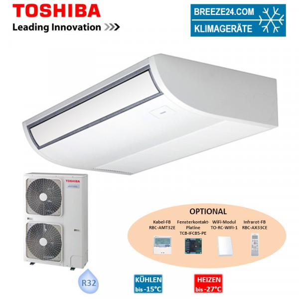 Toshiba Set Deckenunterbaugerät 10,0 kW - RAV-RM1101CTP-E + RAV-GP1101AT-E R32 Klimaanlage