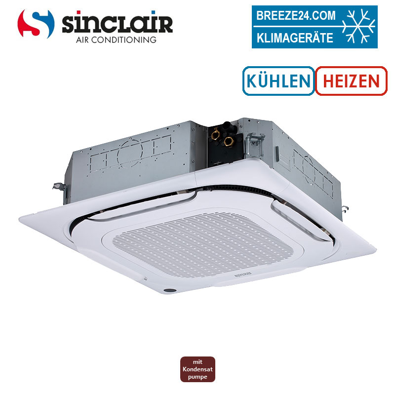 Sinclair SF2-600C2 FanCoil wassergekühlt 4-Wege-Deckenkassette 2-Leiter | 5.5 kW | 6.5 kW