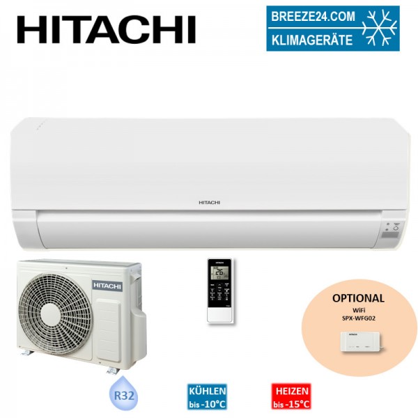 Hitachi Set Wandgerät Dodai RAK-35REF + RAC-35WEF 3,5kW R32 Klimaanlage