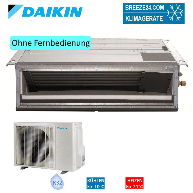 Daikin Set FDXM50F9 + RXM50A Kanalgerät 5,0 kW - Raumgröße 50 - 55 m² R32 Klimaanlage
