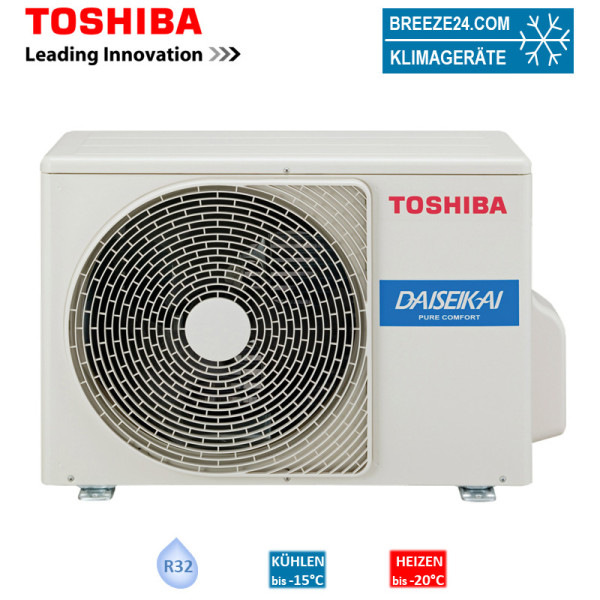 Toshiba RAS-10S4AVPG-E Daisekai Außengerät 2,5 kW - für 1 Innengerät | 25 - 30 m² - R32